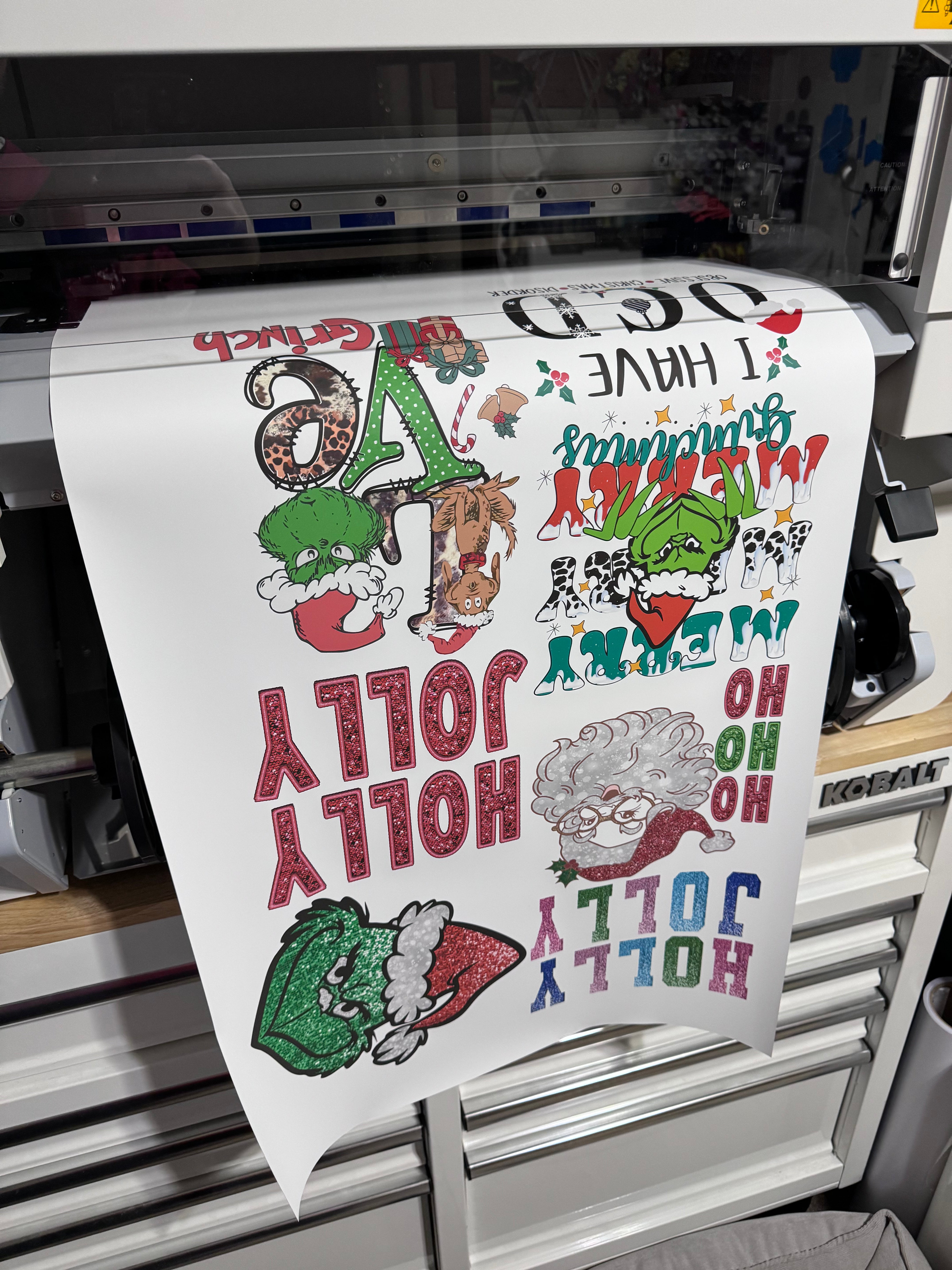 Ready to Press Custom Direct To Film (DTF) Christmas Transfers - Print On Demand Services