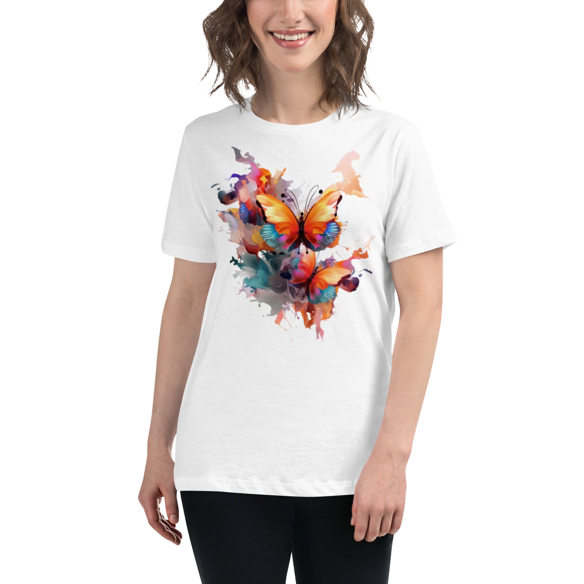 Women's Artistic Butterfly Relaxed T-Shirt